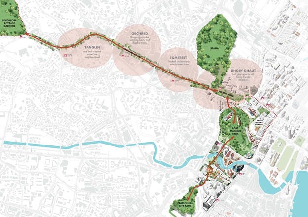 The Masterplan 2019 will include connecting parks and walkways from Singapore Botanic Gardens to Fort Canning Park and Pearl's Hill City Park, dramatically enhancing the surroundings of Canninghill Square.