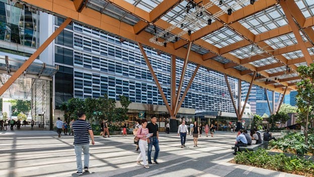 The gorgeous Guoco Tower is one of many shopping centres within walking distance of One Bernam. It boasts a wide communal space that often hosts events and market places during the weekends.