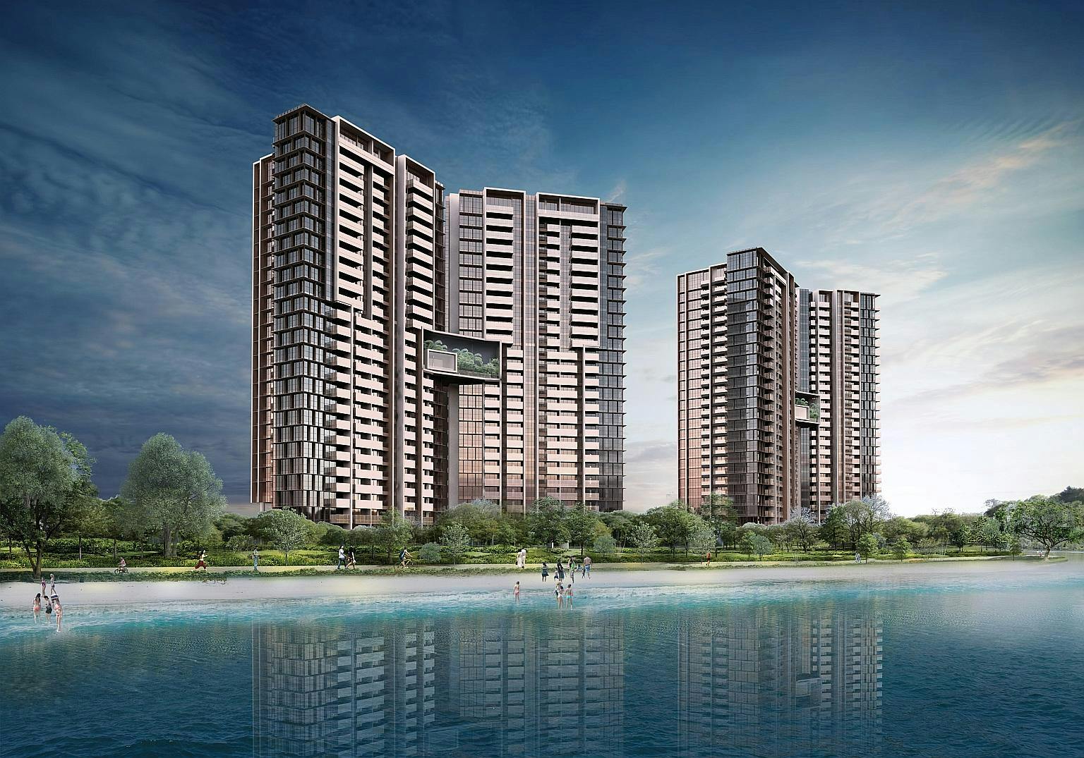 A view from the sea: Seaside Residences