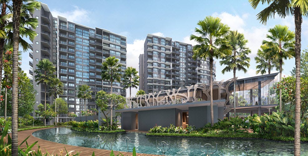 Let the beautiful greenery and relaxing atmosphere of the pool soak into your pores at Grandeur Park Residences,