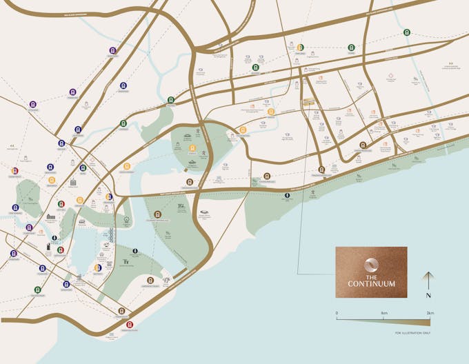 the continuum location map