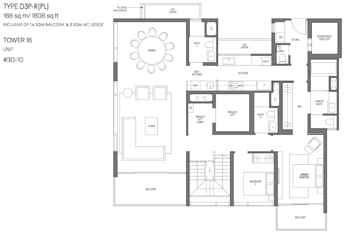 midtown modern sky bungalow penthouse 30th floor