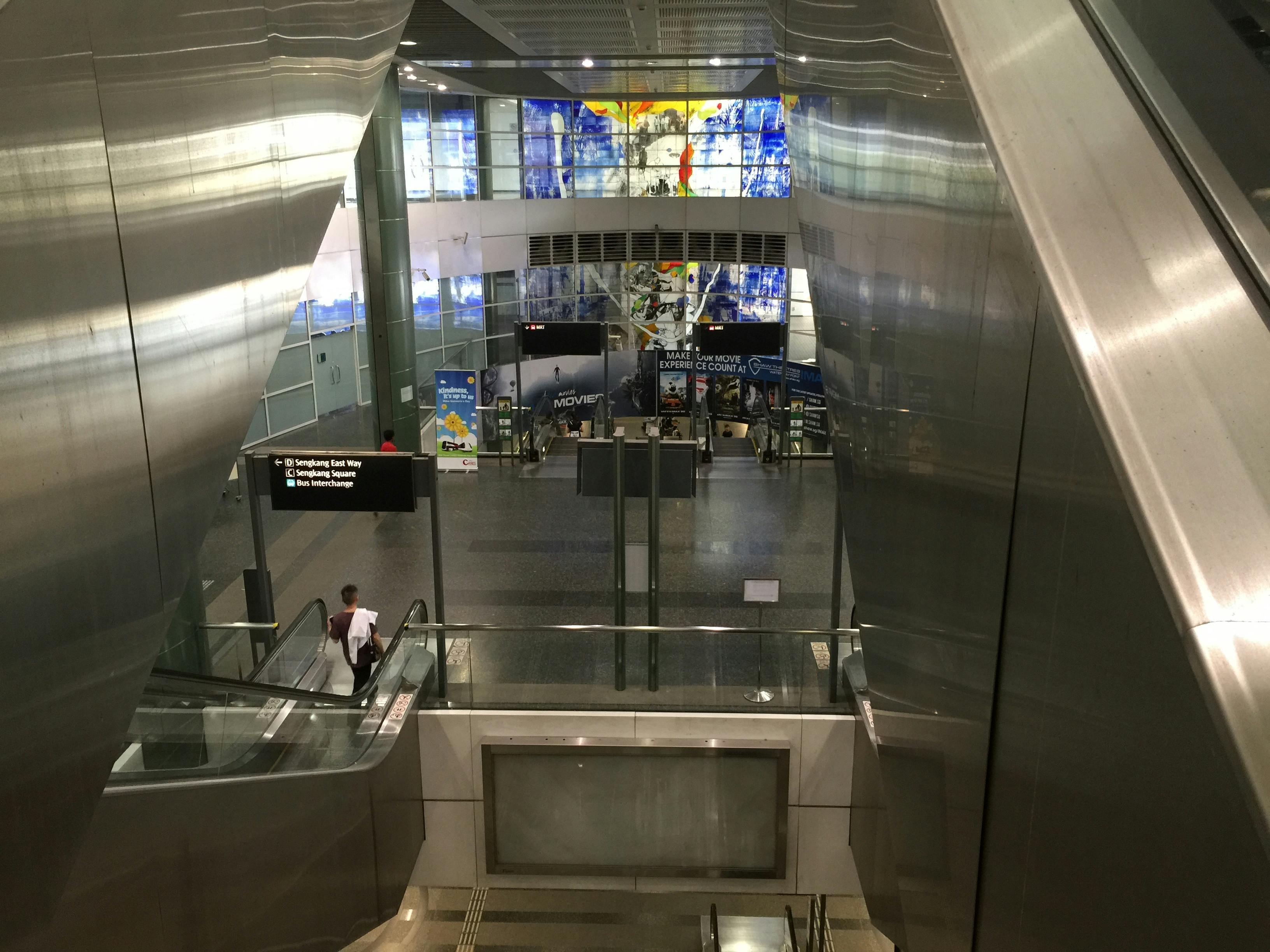 Sengkang LRT Station main lobby