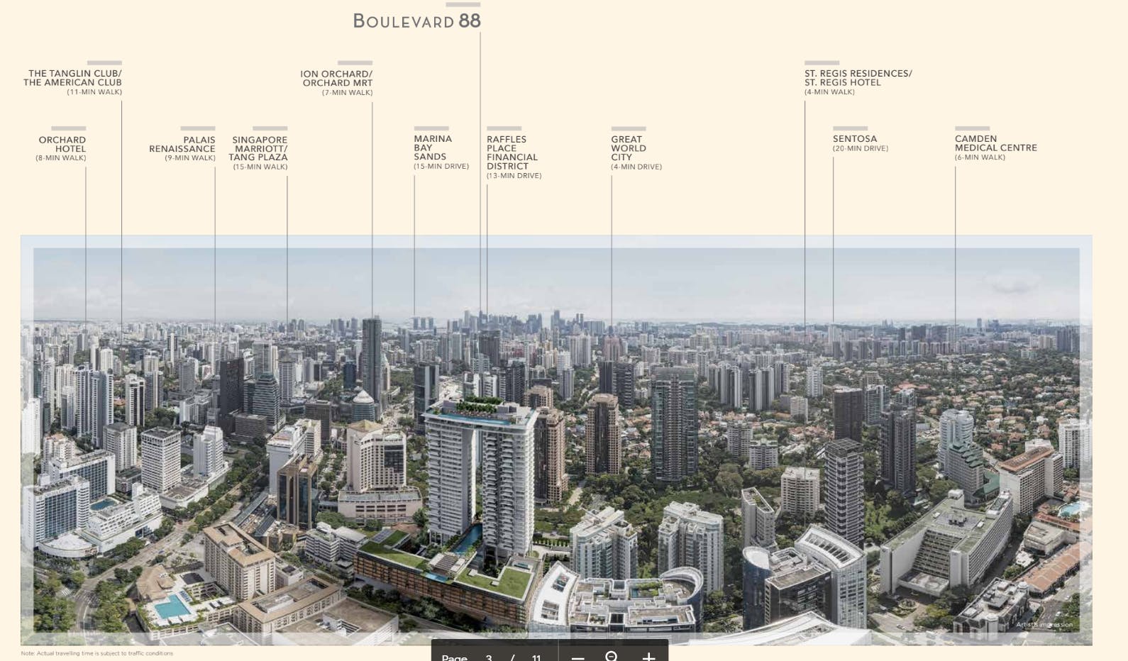 Map of Boulevard 88's vicinity