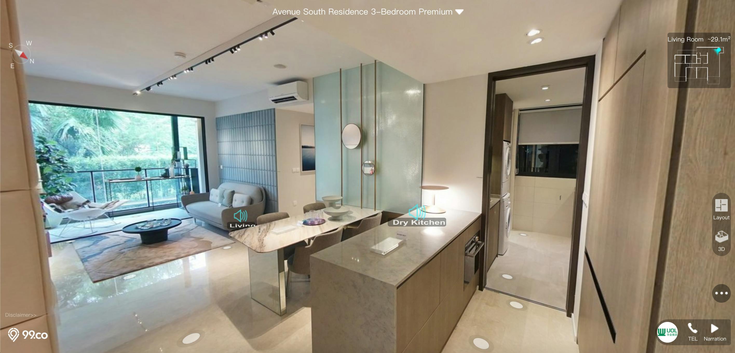 Avenue South Residence 3 Bedroom Premium