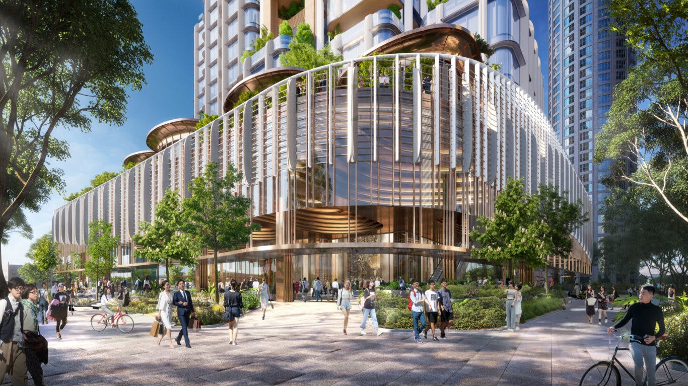 8 shenton way pedestrian area on first storey
