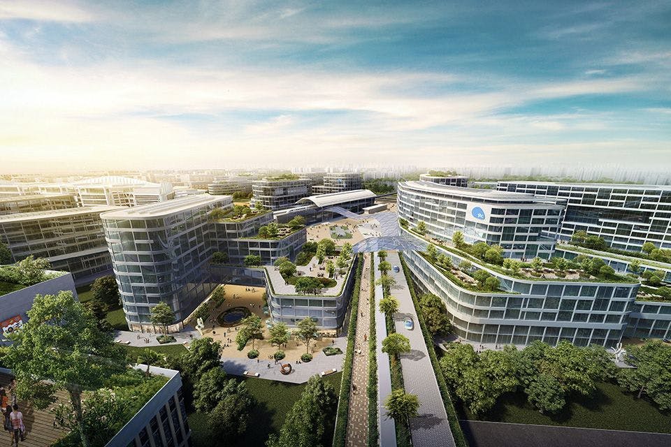 Artist’s impression on Jurong Innovation District