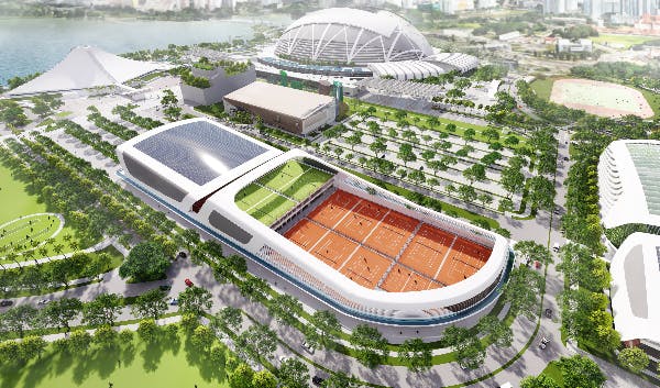 artist impression of singapore tennis centre