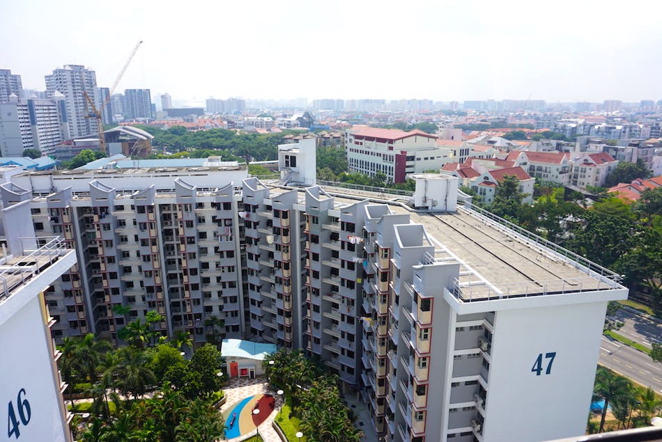 HDBs in the Marine Parade area.