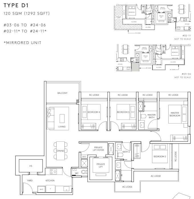 amo residence 4 bedroom floor plan