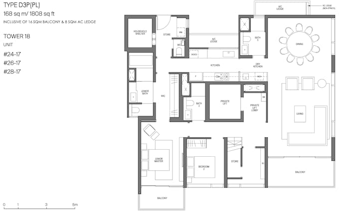 midtown modern sky bungalow first floor