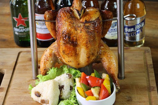 Beer butt chicken from Southwest Tavern