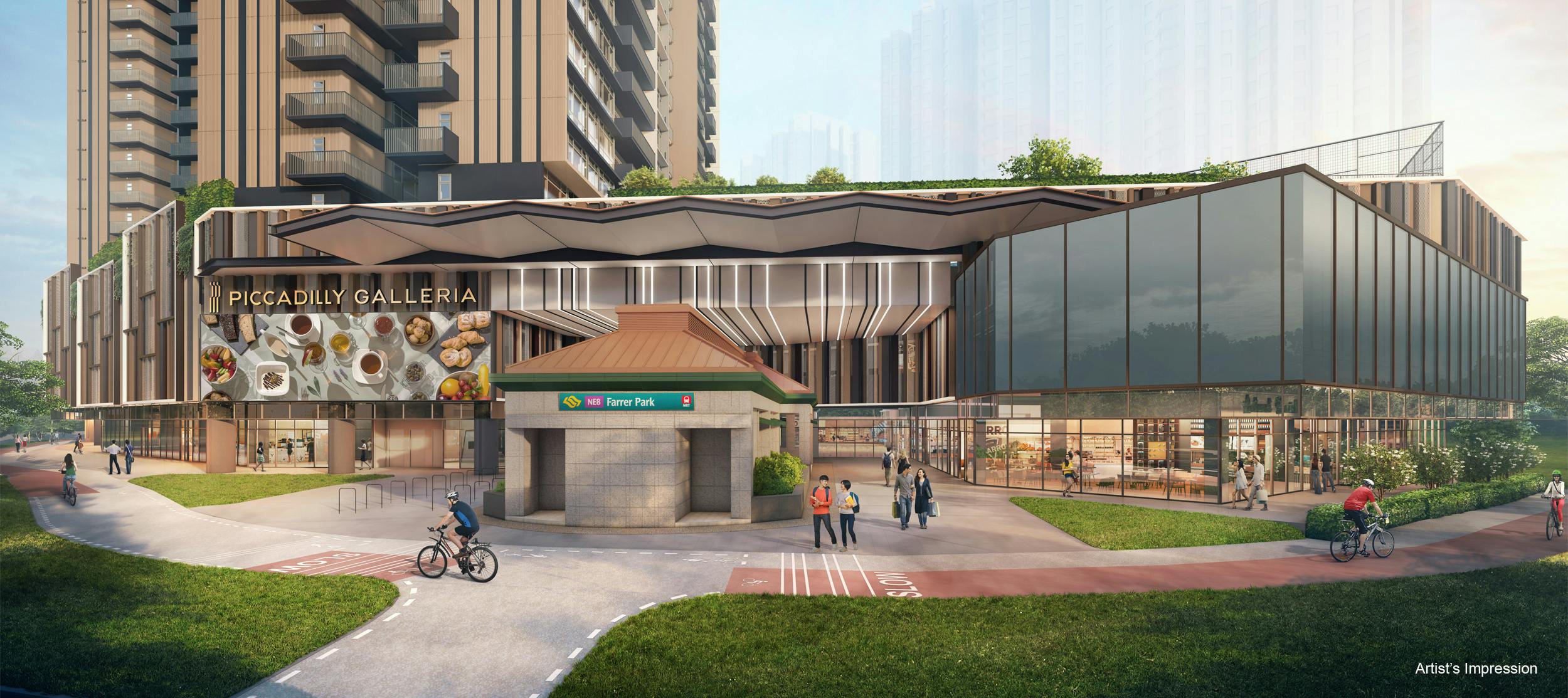 piccadilly grand linked to piccadilly galleria and farrer park mrt station