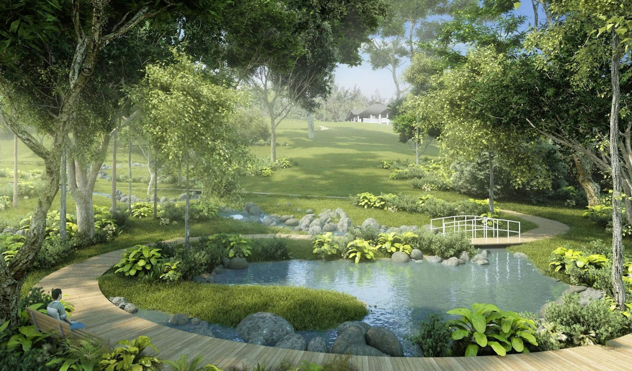 Within Botanic Gardens near Dalvey Haus