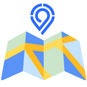 Map with 99co logo