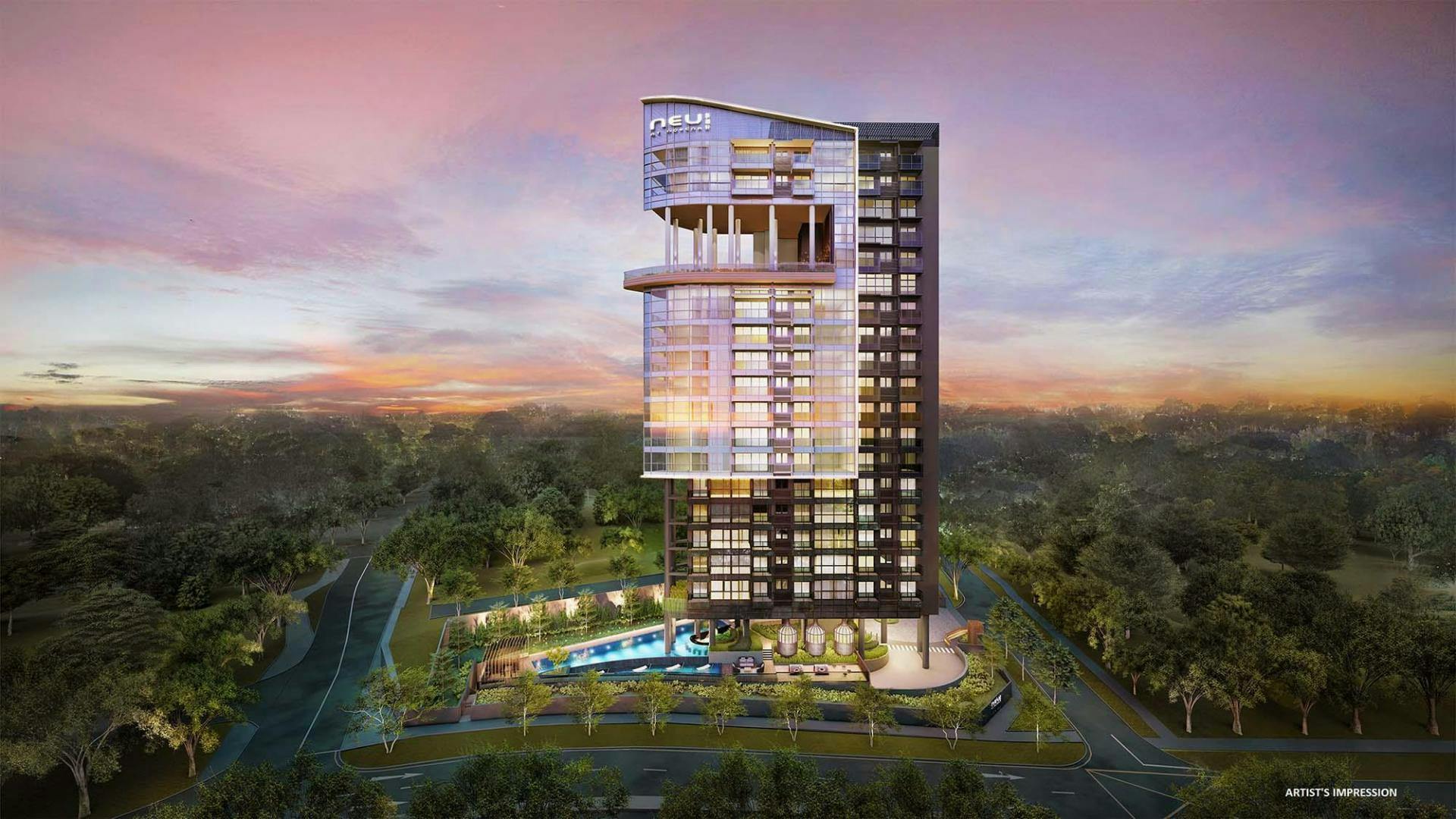 Neu Novena boasts a view as ravishing as its own design.