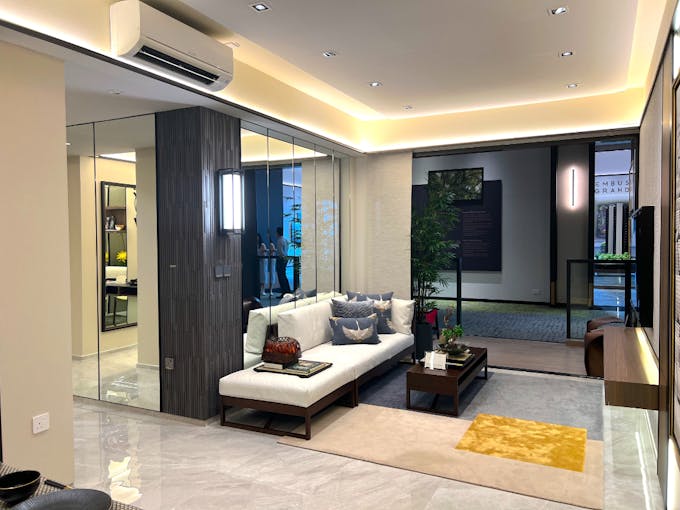 tembusu grand 3 bedroom study living area