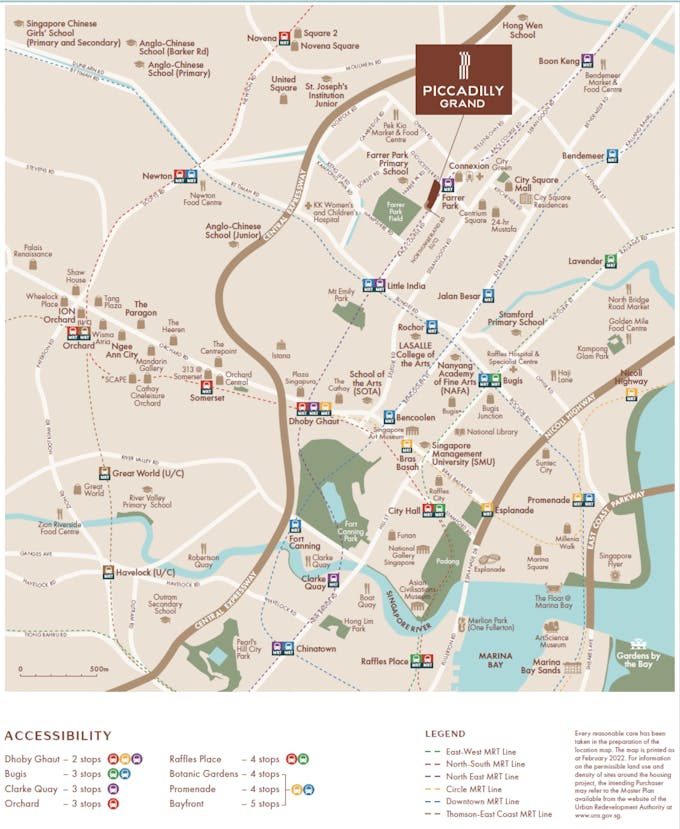 piccadilly grand location map