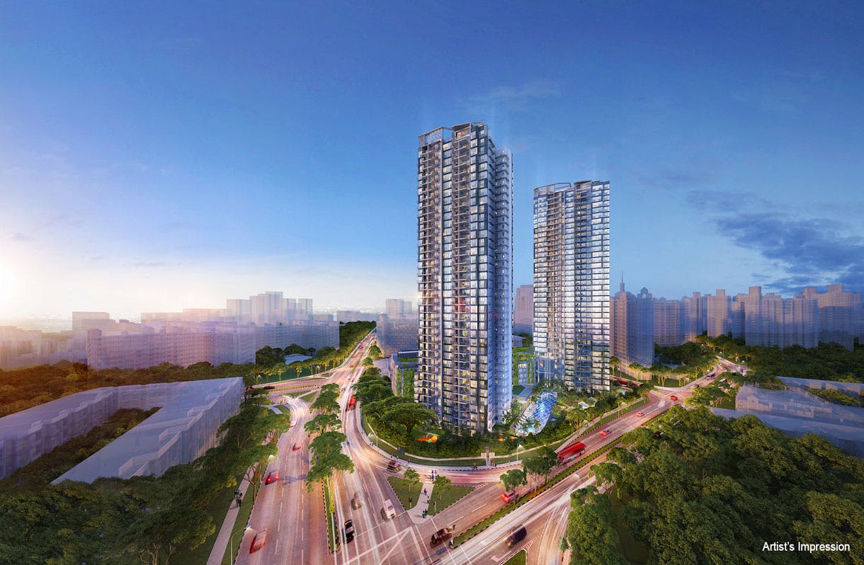 Gem Residences in Toa Payoh is flanked by expressways. 99.co.