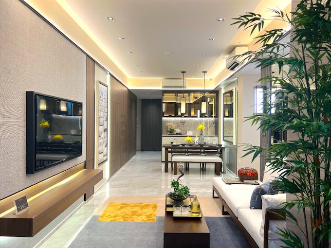 tembusu grand 3 bedroom study living area