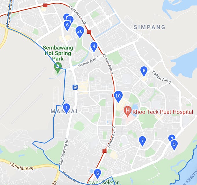 the commodore location map