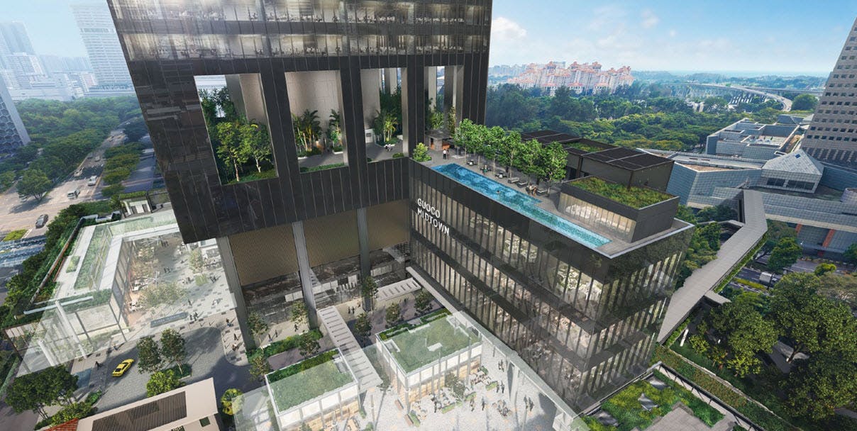 Midtown Modern residents can look forward to the integrated hub at Guoco Midtown, which offers a thriving lifestyle hub and office facilities.