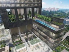 midtown bay residential tower and pool
