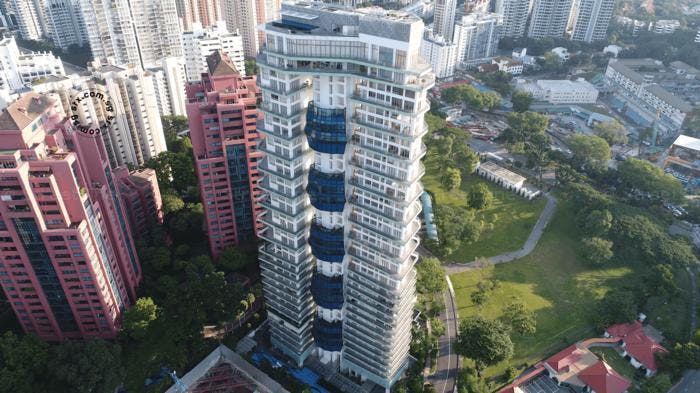 The Lumos condominium at 9 Leonie Hill