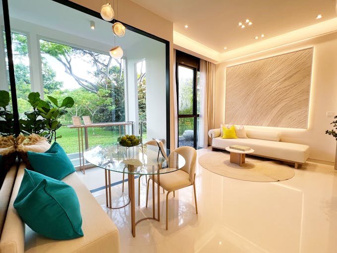 living and dining area enchante