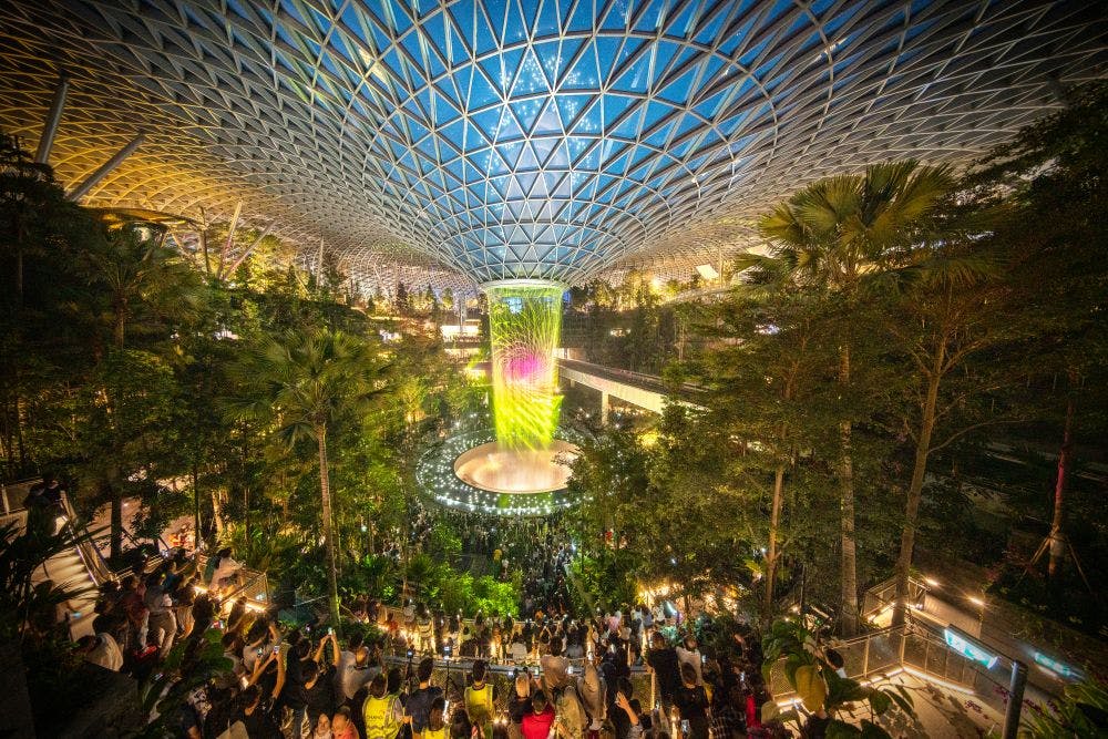 Jewel at Changi's crowning jewels, just a 17-minute ride away from TEDGE condo.
