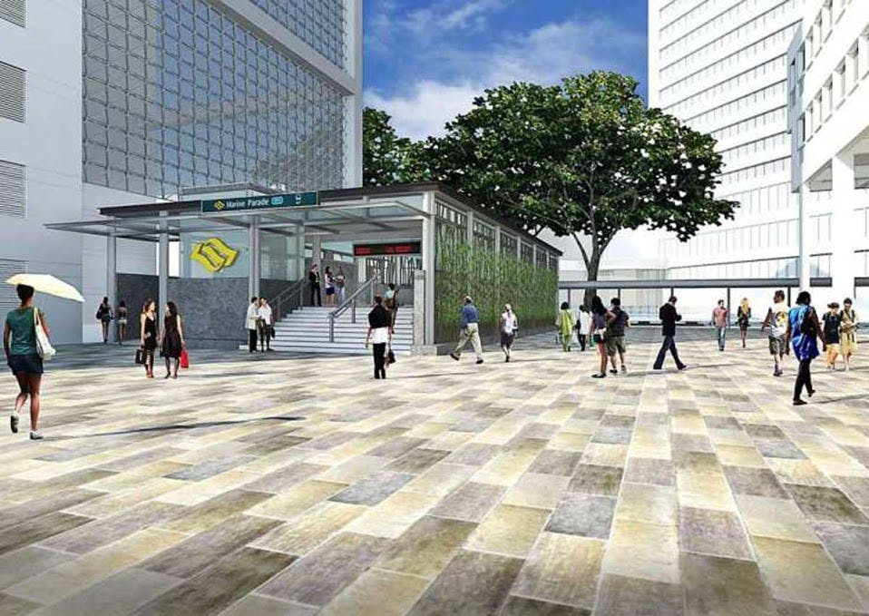 Artists/ impression of Marine Parade MRT Station
