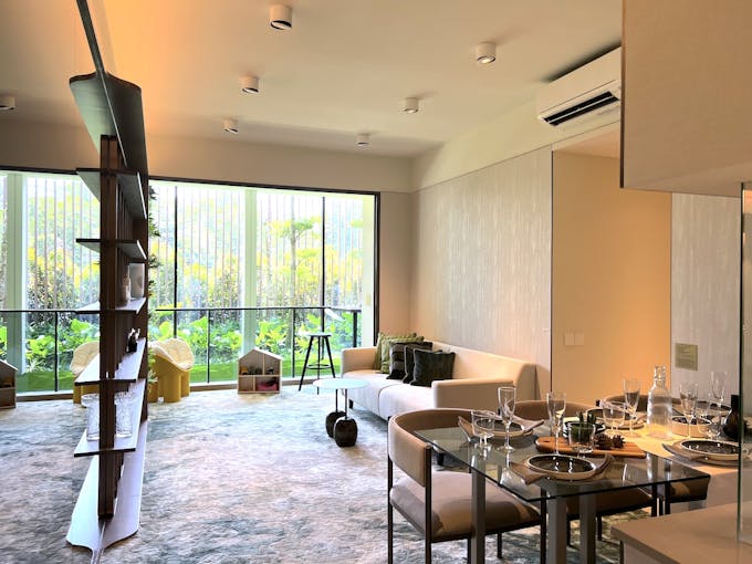 the botany 3 bedroom flexi dining area