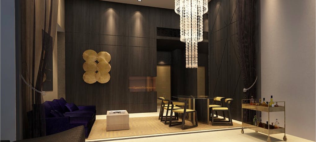 Modern, contemporary furnishings allow residents of Alex Residences to stay in vacation mode all the time.