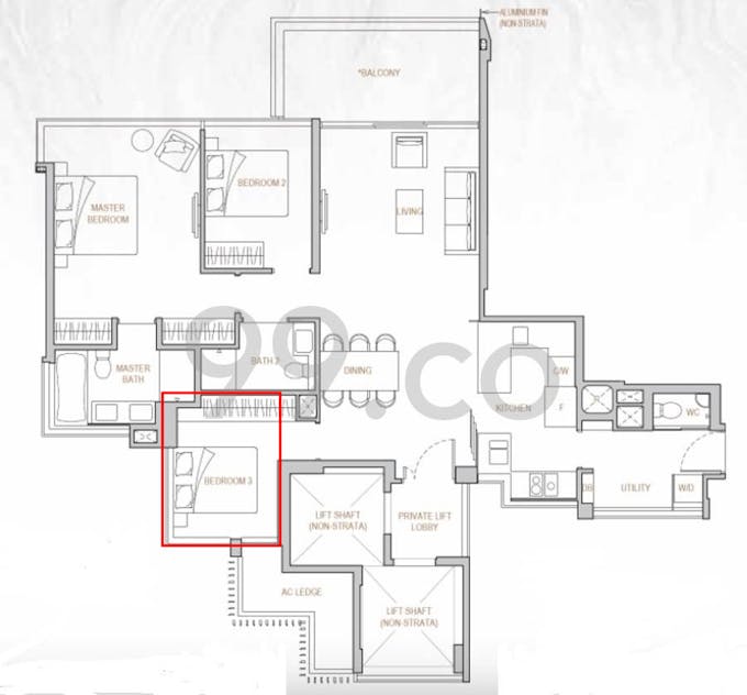 perfect ten 3 bedroom bedroom 3 floor plan