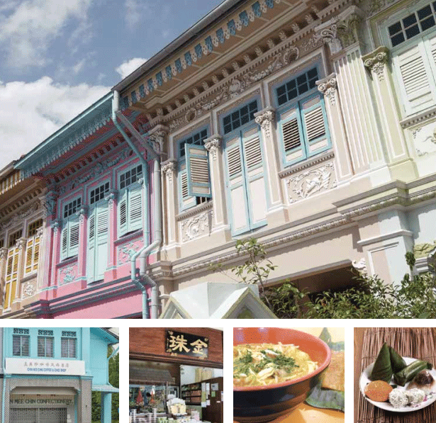 The best food that Singapore has to offer is sometimes specific to the east, particularly in areas such as Joo Chiat, Geylang Serai, and Katong, all close to Urban Treasures.