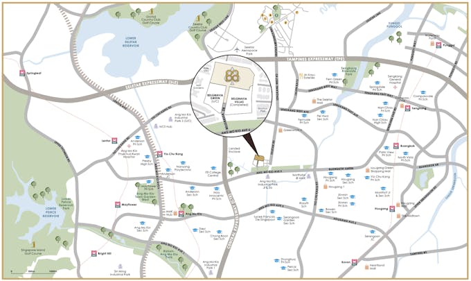 belgravia ace location map
