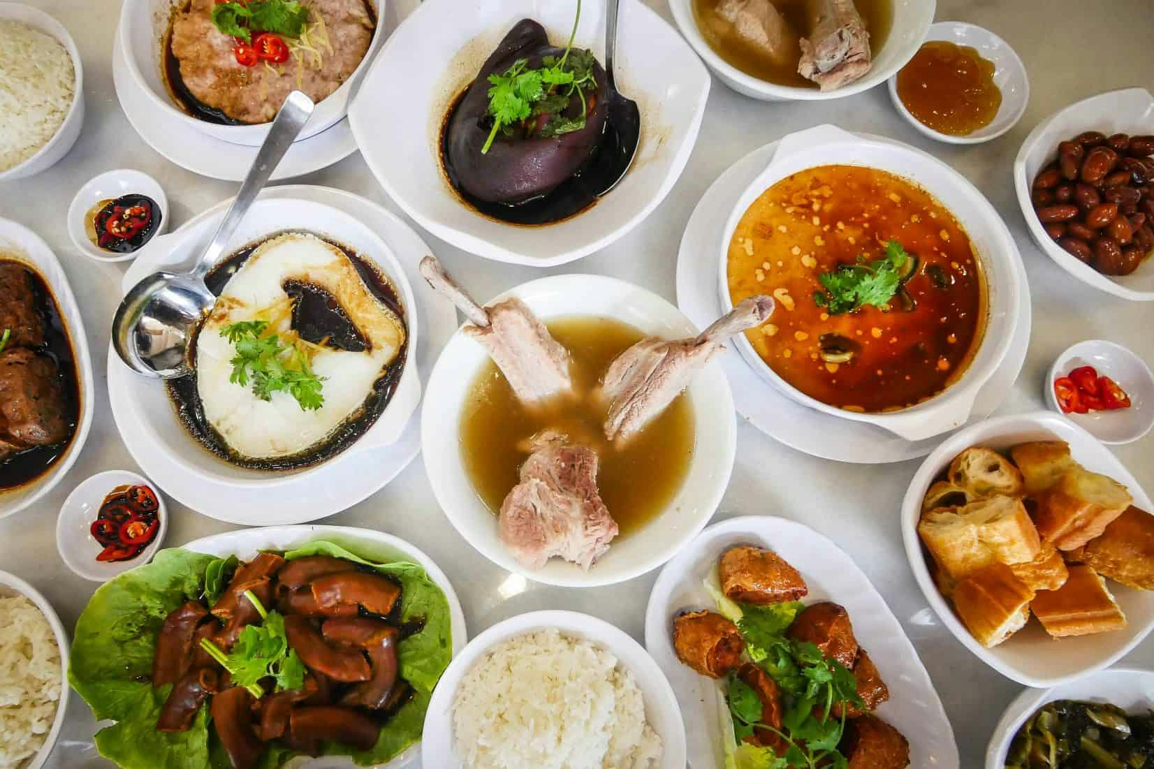 Dishes at Founder Bak Kut Teh