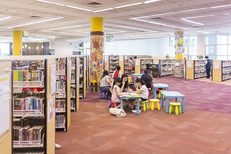 Children section at Geylang East Public Library