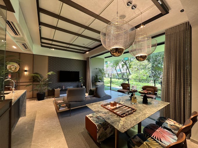 liv at mb 3 bedroom living dining common area