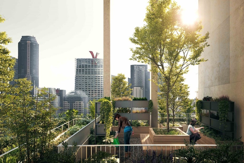 One of One Pearl Bank's various sky gardens