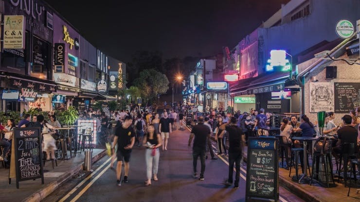 The nightlife scene at Holland Village is famed, quiet, and close to home for residents of 15 Holland Hill