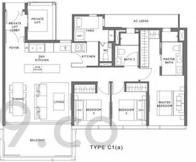 the hyde 3 bedroom floor plan