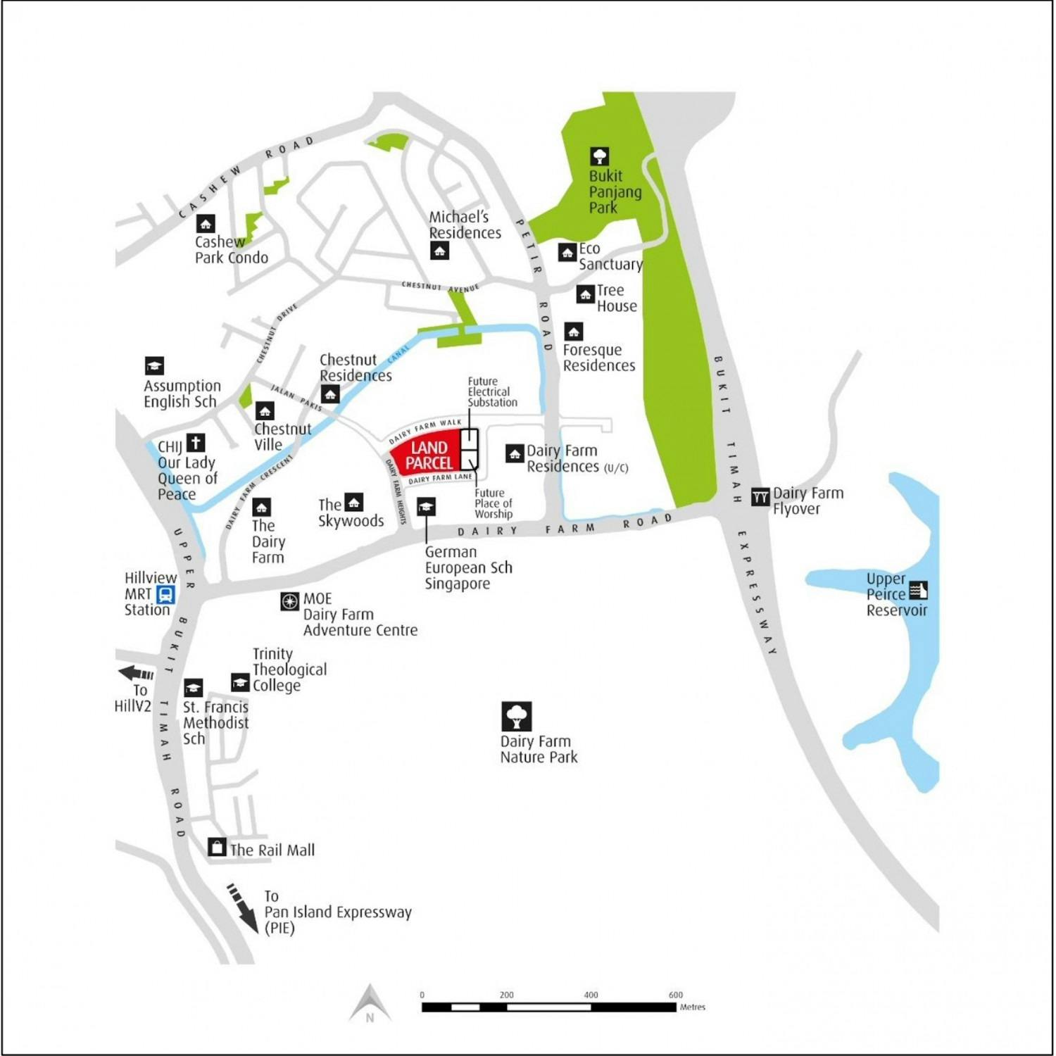 Dairy Farm Walk map