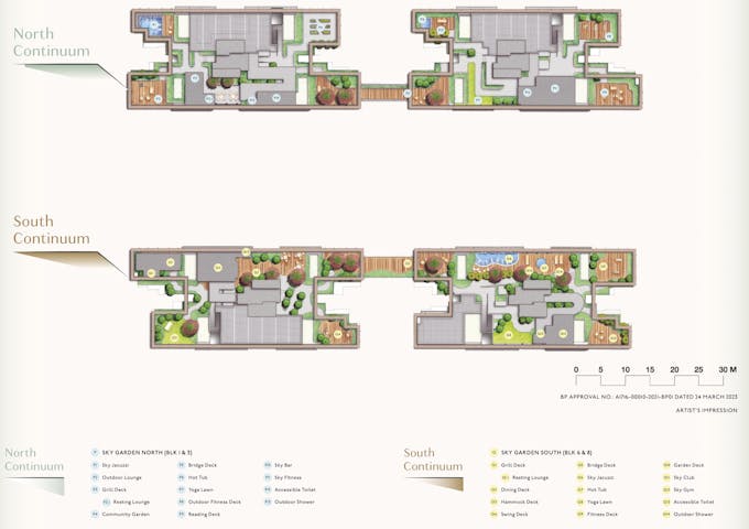 the continuum site plan sky terrace 