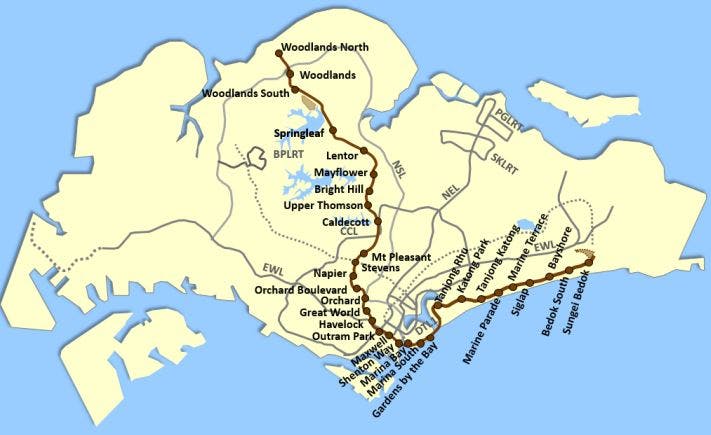 Thomson-East Coast MRT line expected to complete in 2020