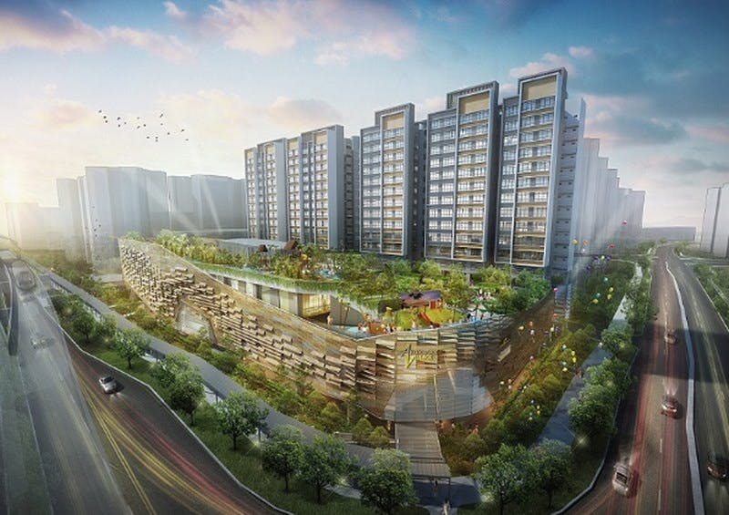 The stunning Ola executive condominium at Anchorvale Cresent.