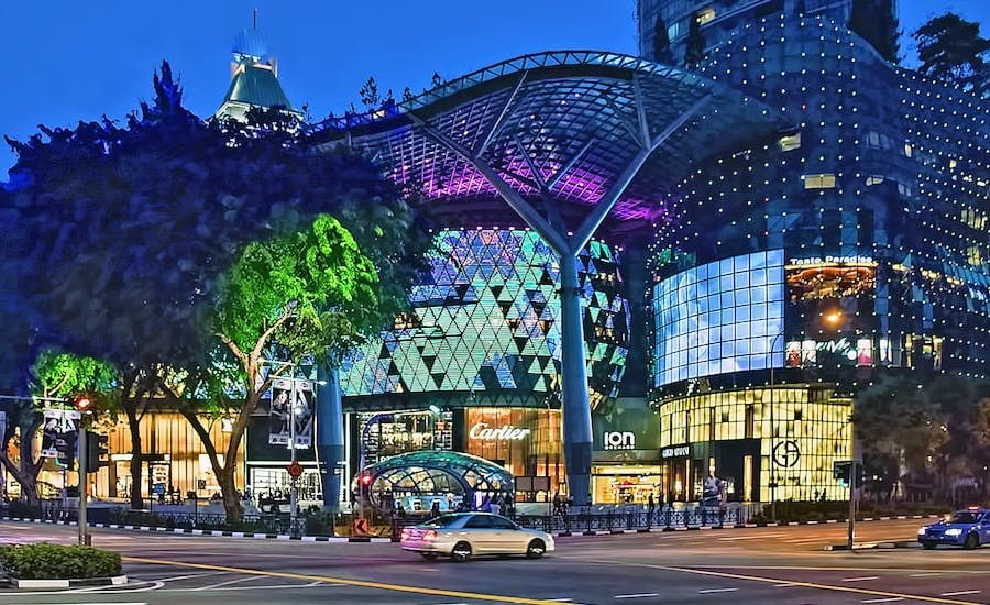 ION Orchard at night