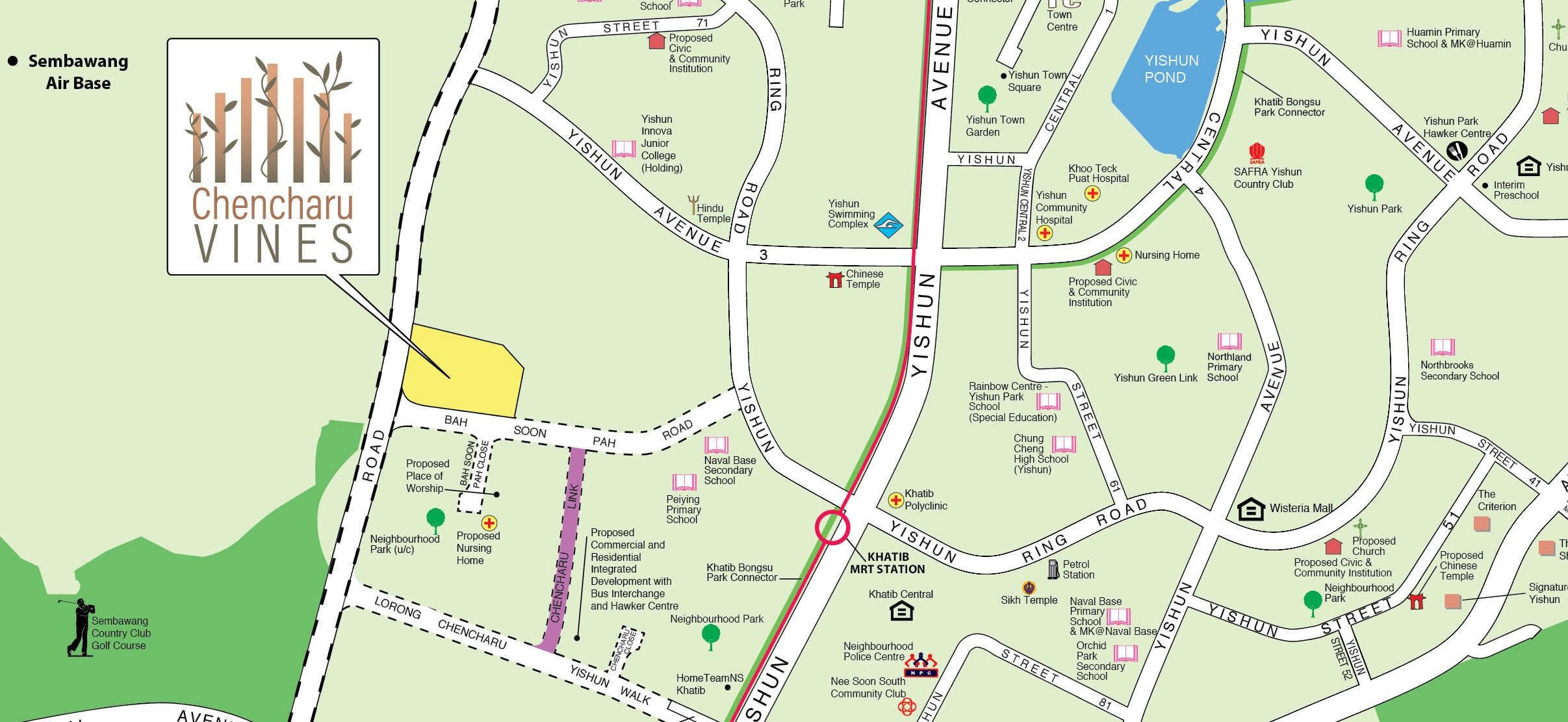 HDB BTO Feb 2025 - Map of Chencharu Vines