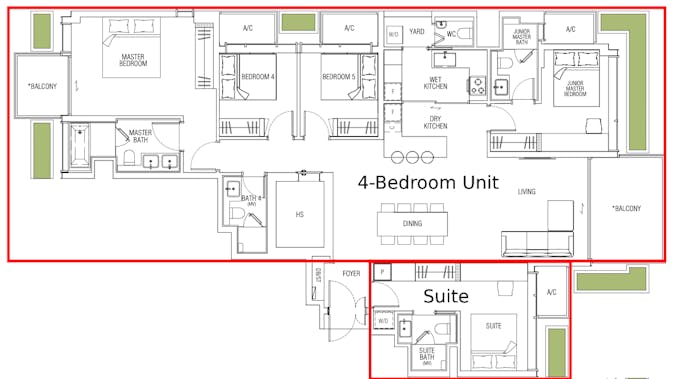 jervois mansion dual key unit 5 bedroom
