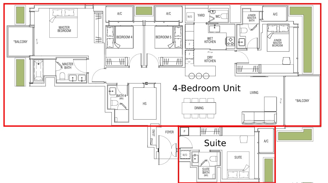 jervois mansion dual key unit 5 bedroom
